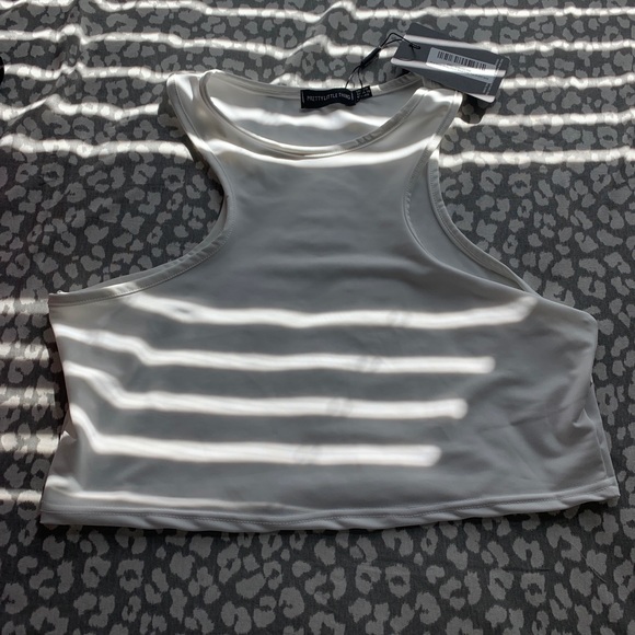 PLT Slinky Racerback Crop Top - Picture 3 of 4